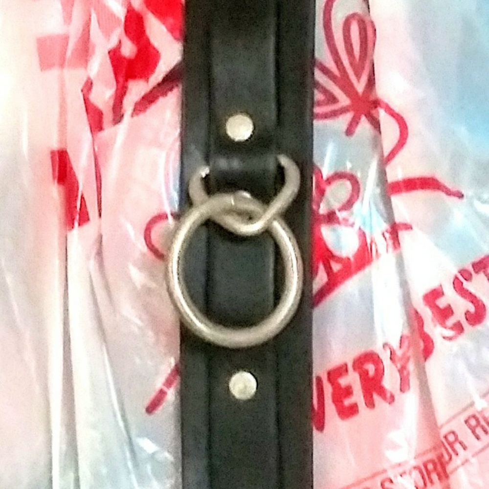 New Size 36" Genuine Leather punk bondage belt